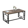 Hanah Home Mesa de Comedor Alin - Nogal y Negro
